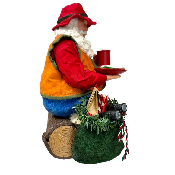 Dept 56 Possible Dreams Clothtique Santa-BASE CAMP with Lighted Campfire OBI! - Picture 6 of 16